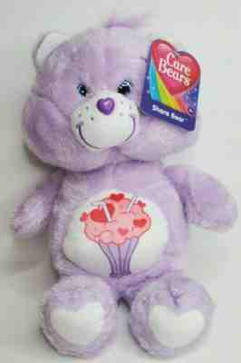Care Bear Share Bear w//Retired Tummy Logo 14/" Plush Tags 2019 Brand New !