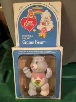 1984 Vintage Kenner Grams Bear CareBear Poseable Figure NIB w/ price sticker