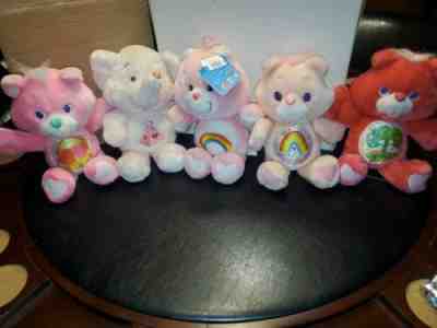 Lot of 5 Vintage Care Bears All Different 1991-2002 See Pictures