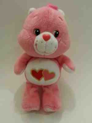 Care Bears Love A Lot Pink Red Valentine's Day Double Hearts Plush 2002 9