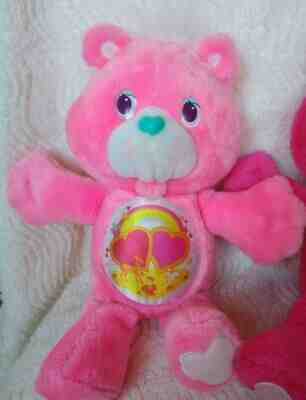 Vtg 1991 Kenner Environmental Care Bears Love a Lot PINK Plush Pastel Bear Toy