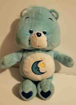 Vintage 2002 Care Bears Bedtime Bear blue plush doll 11 inches
