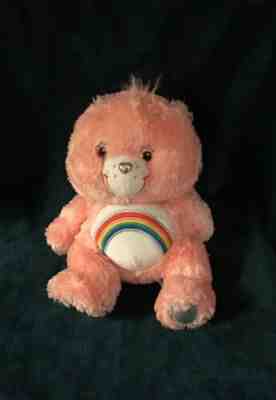 2007 Plush Pink Care Cheer Bear Floppy Fluffy 25th Anniversary Swavroski Crystal