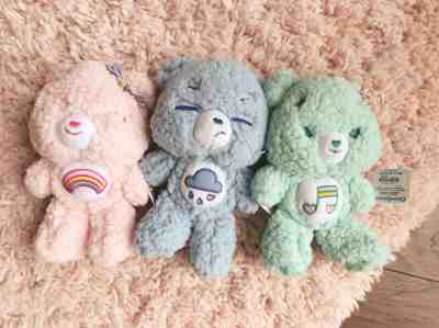 Hot Topic Mini Care bears  kawaii set of three plush