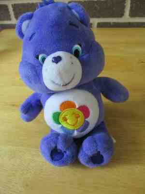 Care Bear Harmony 9" Bear Purple Plush Stuffed Flower Chest 2015