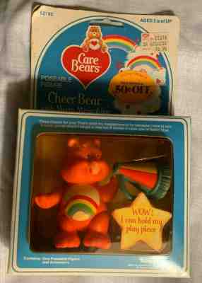 CARE BEARS CHEER BEAR With Merry Megaphone Poseable figure KENNER