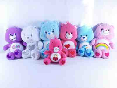 2004-2012 Assorted Play Along Care Bears - Lot of 7 - Clean