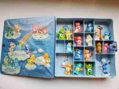 Care Bears Figurines Mini w Kenner Carry Case Vintage 80s Collection Lot