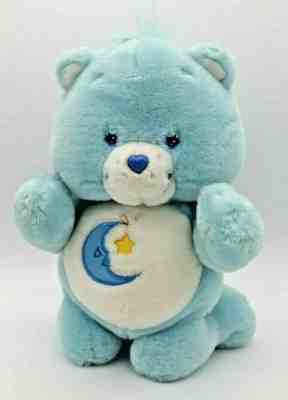 Rare Vintage 2003 Care Bears Bedtime Bear Kneeling Prayer Plush Blue 10