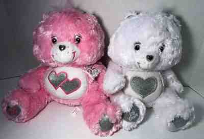 2 Care Bears 25 Years Of Caring- Love A Lot & Tender Heart- Swarovski  Crystals