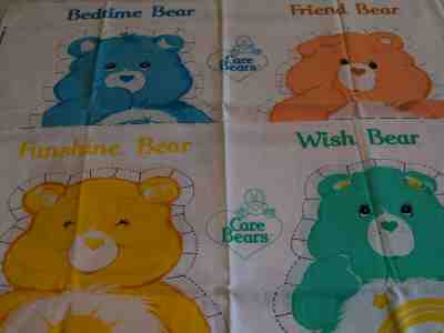 4 "Care Bears" sew fabric panels
