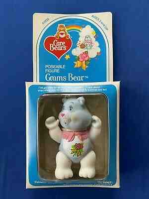1984 Kenner Care Bears Grams Bear Poseable Figure White Limbs MISB 