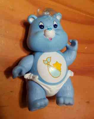 Vintage Care Bears Baby Tugs Blue Twin Bear PVC Figure (Kenner, 1984) Figurine
