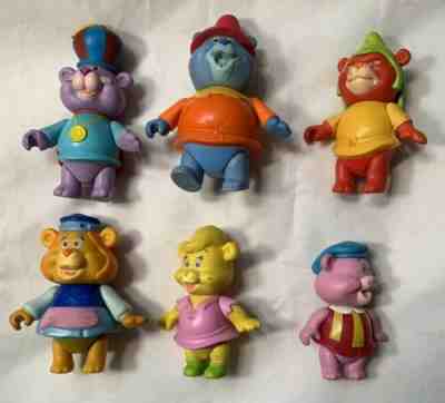 Vintage Care Gummi Bears Poseable Figures Lot 1986 Disney Fisher Price Set