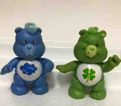 Vintage 1983 Care Bears Grumpy Good Luck Bear 3” Tall Plastic PVC Figure Lot