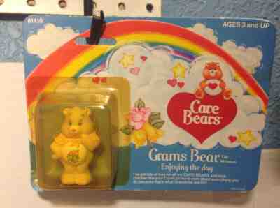 Vintage 1980's Care Bears Grams Bear Miniature Figure Kenner 