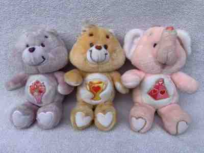 Vintage care bears plush lot Share Bear Champ Lots Of Heart Original