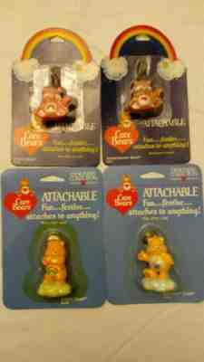 Care Bears Attachable Key Chains(4) American Greetings VINTAGE