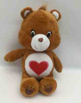 13” Care Bear 2015 Stuffed Plush Tenderheart Brown With Heart