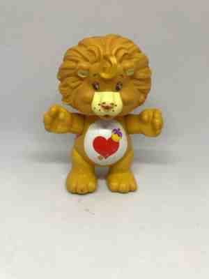 CARE BEARS Brave Heart Lion PVC FIGURE Posable VTG 1985 Kenner 3.5