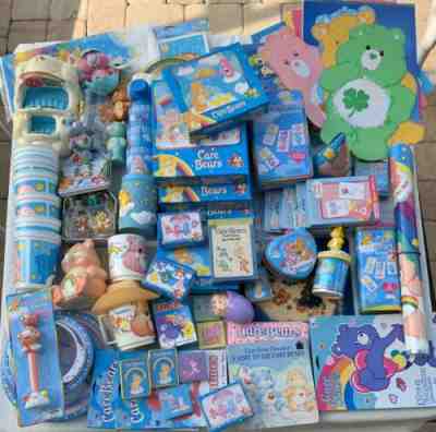 Care Bears Huge lot mixed items toys cards novelty puzzle paper more collection 