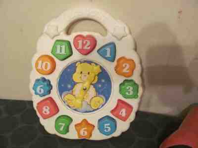 Care Bears vintage preschool puzzle toy clock 1980s