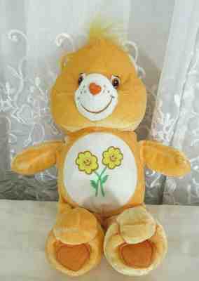 Care Bear Friendship Bear Orange Flower Belly Nanco 2003 EUC 10