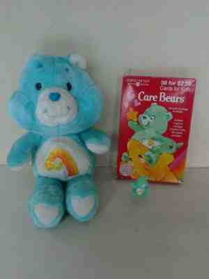 Vintage Care Bears Lot ~ Plush & Mini PVC Wish Bear 1983, Valentine Cards 1995