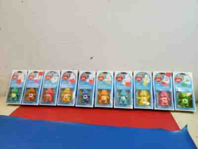 Care Bear Poseable Figures Lot of 10 Full Set New in Box Figurines Kenner Toys
