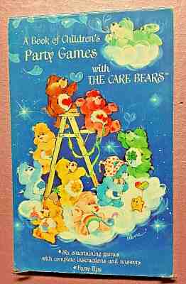 BOOK OF CARE BEARS CHILDREN'S PARTY GAMES/ STORED NEVER USED - 1984