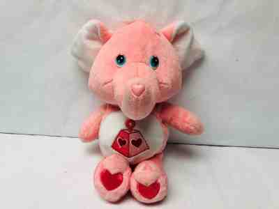 Care Bear Cousins Elephant Plush Lotsa Heart, Pink 2003 Stuffed Animal 10 Inches