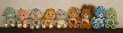Lot Of 9 CARE BEARS / COUSINS 20th Anniversary COLLECTOR’S EDITION 8” Plush