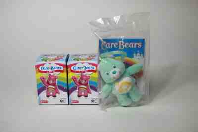 Care Bears Japan Putitto Series Blind Box Toy + Burger King Plush Lot x 3 New