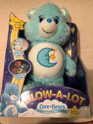 Care Bears Glow A Lot Bedtime Bear Plush Glow In Dark Collectible American Greet