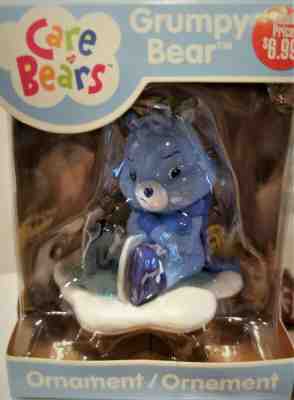 MIB Care Bears Grumpy Bear Ice Skating Chistmas Ornament Blue