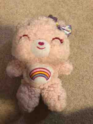 Hot Topic Limited Edition Kawaii Collection Carebears Fuzzy Pink Stuffed Animal
