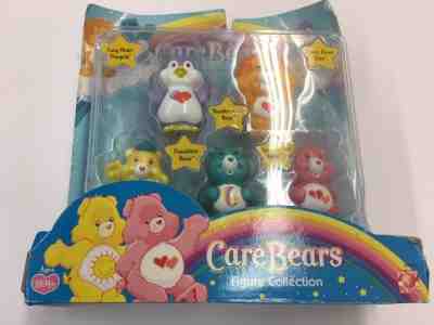 Set Of 5 2004 Care Bears Figure Collection Toys Cozy Heart Penguin, Breave Heart
