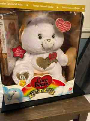 Care Bear Heart Of Gold Premier Collectors Edition Swarvoski Crystals 2008 White