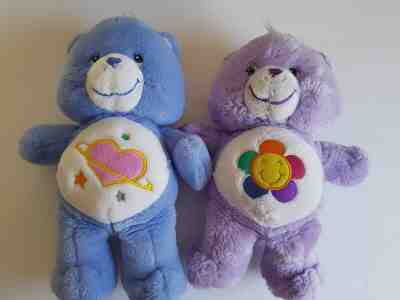 Day Dream and Harmony 13 Inch Care Bears 2003 2004 Stuffed Plush