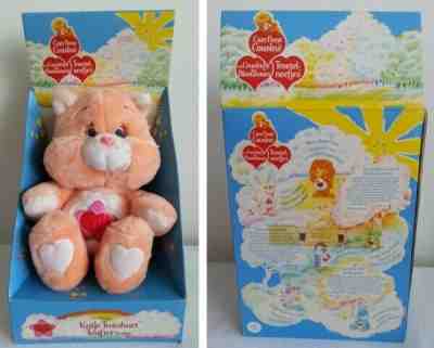 Very Rare Vintage Proud Heart Cat Care Bears Cousin Mint in Box (MIB)