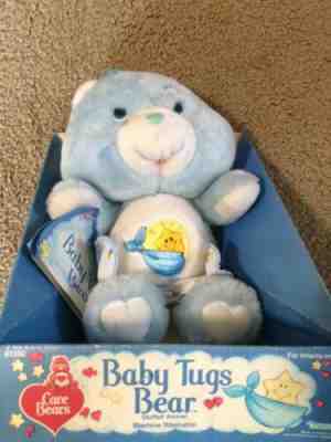 1985 vintage Kenner BABY TUGS BEAR Care Bears plush toy doll New cute !