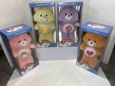 Care Bears Funshine Bear Collectors Edition New In Box RARE Lot Of 4, VHTF Set