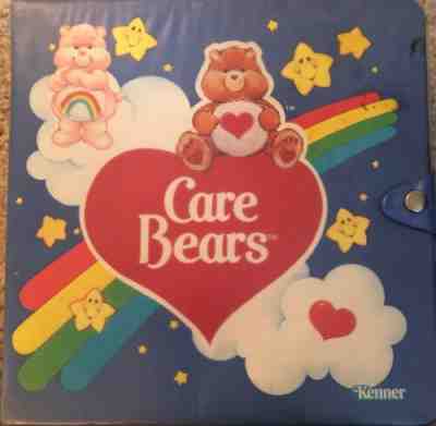 Vintage 1984 Care Bears Storybook Binder Storage Play Carrying Case And Toys