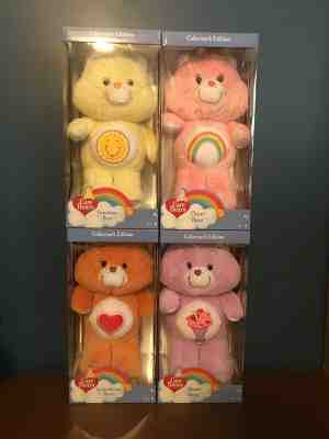 RARE New Care Bears Classic Plush Set Funshine Tenderheart Cheer Share Collector