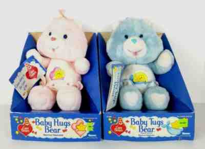 Vintage Care Bears Baby Hugs and Baby Tugs Bear Plush New In Original Packaging