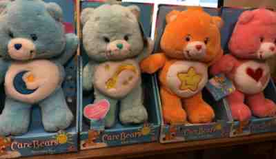 CAREBEARS LOT OF (4) CARE BEARS NEW IN BOX MISSING VHS TAPES