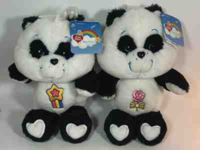 NWT Care Bears 2004 Carlton Cards Polite Panda & Perfect Panda 12