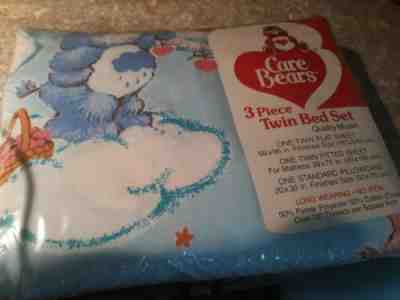 New Old Stock Care Bear Twin Sheets Set