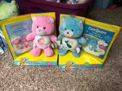 Care Bear tugs and hugs 10” with books 