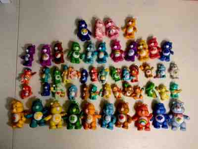 Large Lot Of VINTAGE Care Bear lot 80s poseable and Solid figures